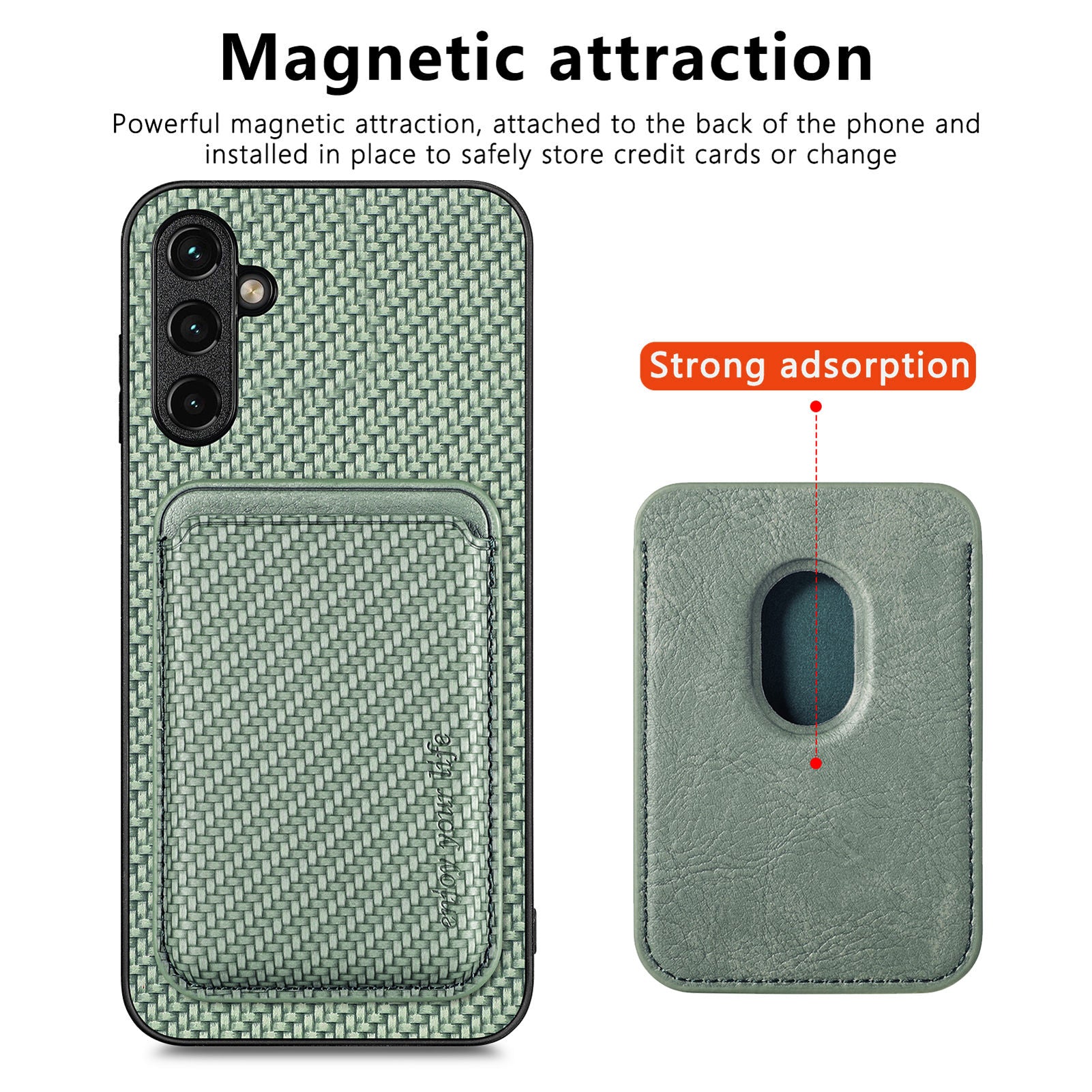 For Samsung Galaxy A34 5G Detachable Card Holder Phone Cover Carbon Fiber PU Leather PC TPU Case For Samsung Galaxy A34 5G Detachable Card Holder Phone Cover Carbon Fiber PU Leather PC TPU Case